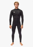 7 Seas Comp 4/3mm Chest Zip - Black (2024) Wetsuits Vissla MS 