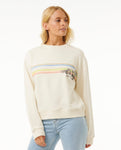 Hoffman Relaxed Crew - Bone Women's Hoodies & Sweatshirts Rip Curl Women XS 