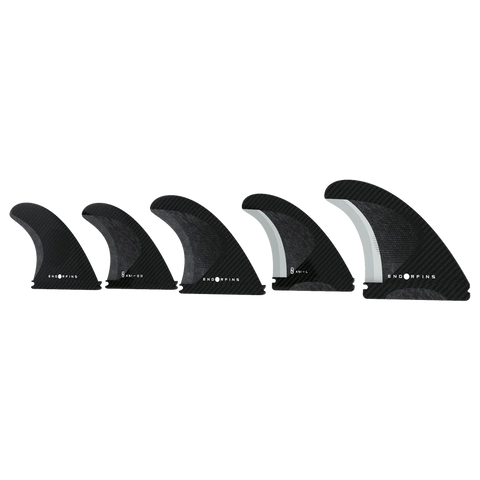 KS1 Five Fin Large 1 Tab - Black Fins Firewire 