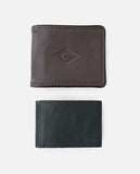 Layered RFID 2 In 1 Wallet - Brown Wallets Rip Curl 