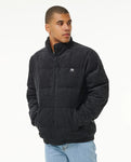 Rincon Cord Puffer Jacket - Washed Black Men's Jackets Rip Curl 