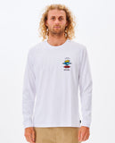 Search Icon Long Sleeve Tee - White Men's T-Shirts & Vests Rip Curl S 