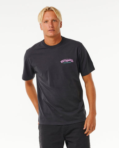 The Sphinx Tee - Washed Black Men's T-Shirts & Vests Rip Curl S 