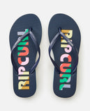 Rainbow Surf Revival Flip Flops - Navy Women's Flipflops,Shoes & Boots Rip Curl women 