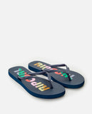 Rainbow Surf Revival Flip Flops - Navy Women's Flipflops,Shoes & Boots Rip Curl women 